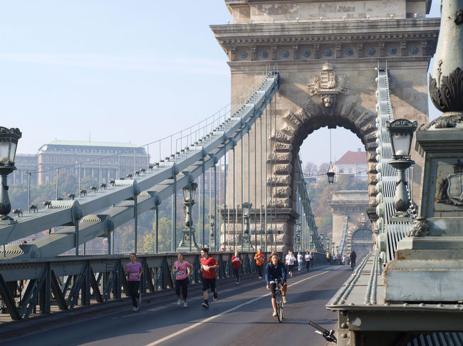 マラソンをしていました。