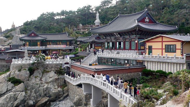 今日も多くの人たちが来られています。<br />橋の上から何かを行っています。