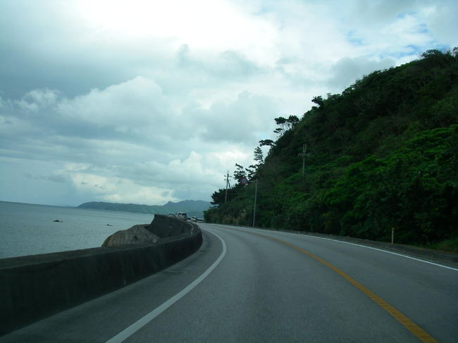 やんばるにある比地大滝へ向かって、国道５８号線を進みます。