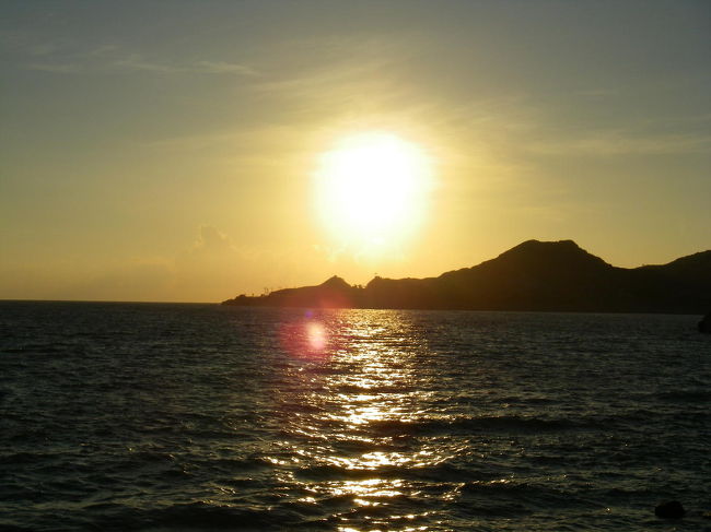 引き続き、名護の西日。