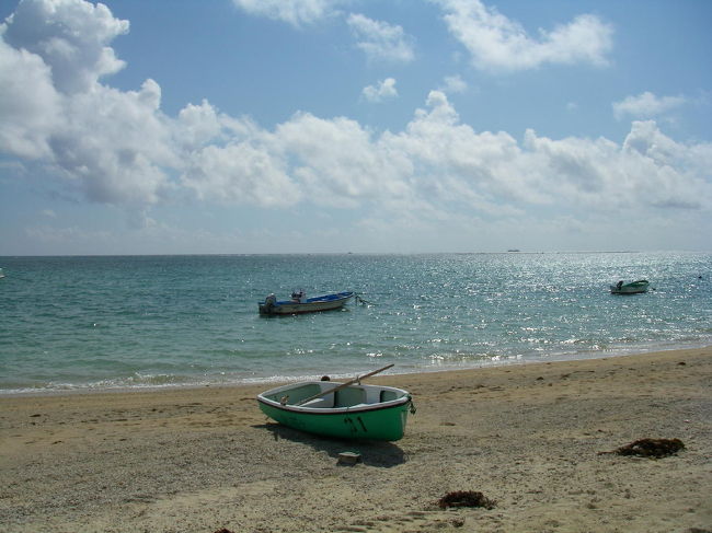 誰〜もいない海♪<br />沖縄にきたー！！って感じしますね。