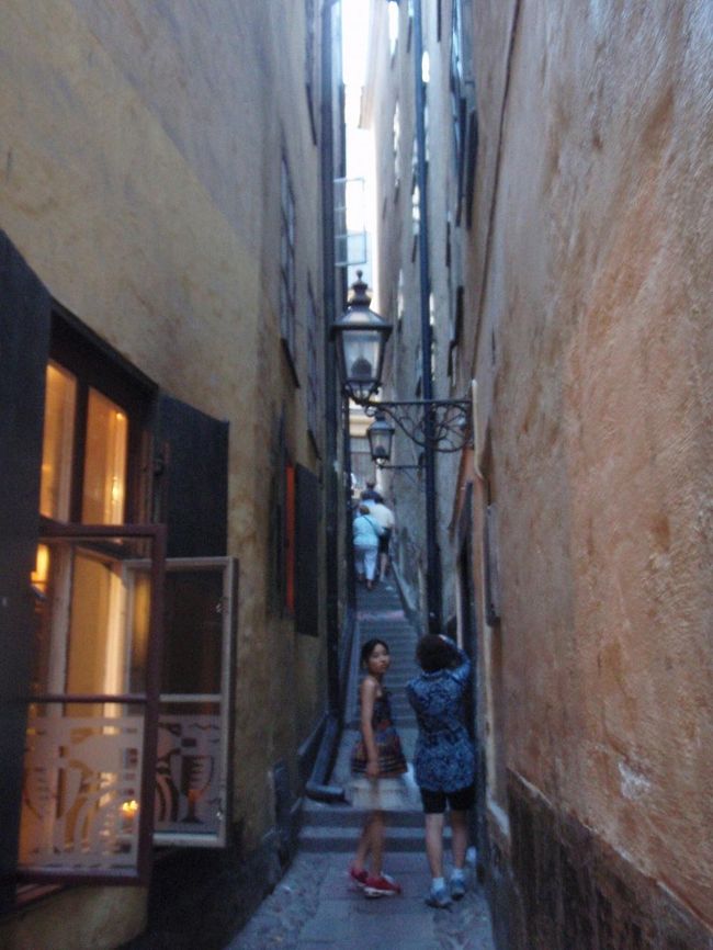 モーテン・トロッツィグ・グルンド。<br />日中見ると、なんてことのないちょっと薄汚い路地にしか見えない。<br />通りかかった外国人観光客に「何でみんな写真撮ってるの？」って聞かれた。<br />世界で一番狭い道なんだってって答えたら、「ふ〜ん」てな感じでさっさと行ってしまった。<br />確かに「だから何？」って感じ。<br /><br /><br />しかし、これが夜になると一変するのだ。