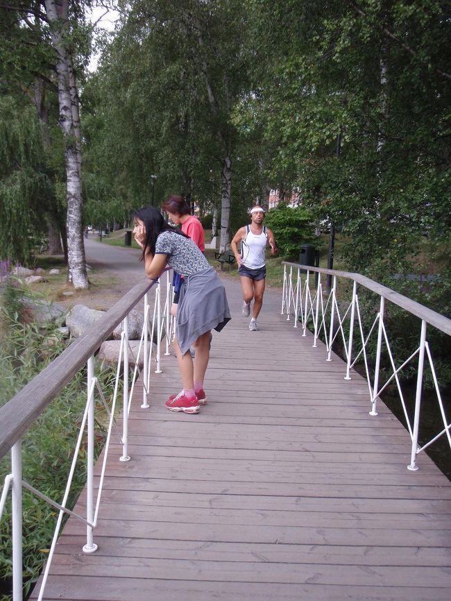 ジョギングしている人にであったり・・・