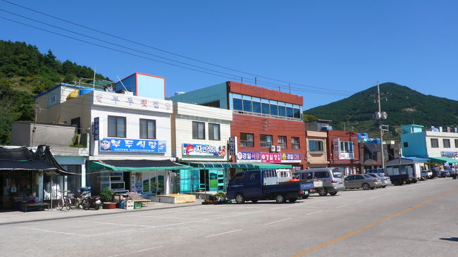 港近くの町の様子。<br />