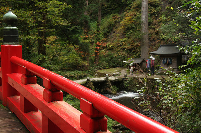 須賀の滝が右側ギリギリに写っていますが・・・<br />フレームから外れた^^;