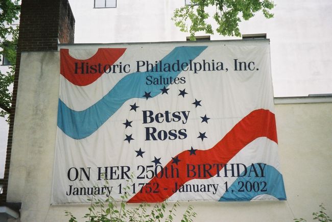 ベツィ･ロスの家(Besty Ross House)<br /><br />※ 星条旗を初めて縫った人物として有名なBesty Rossが実際に暮らしていた家 