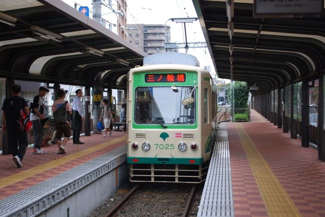 終点の早稲田駅です。始発から終点までは乗客の乗り降りが激しく、ほぼすべての駅に停車しました。おおよそ40分程度。さすがに始発から終点まで乗る人はいませんでした。