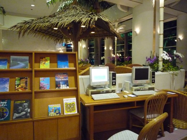ライブラリー<br />パソコン（１０分￥１００）<br />絵本などがありました。