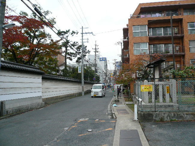 お店の前の道路です。思ったよりもタイトな道路幅でした。目の前には西大寺がありますので場所はすぐに分かると思います。