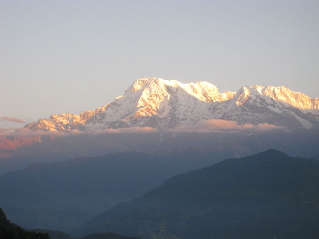 朝日が昇るときに見るヒマラヤは格別なんですよ