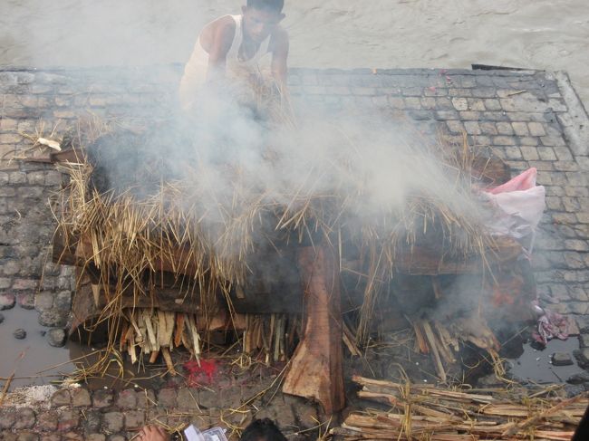 そして、実際に仮装しているところを見ることができました。右の方に白い布が見えますが、これは足です。