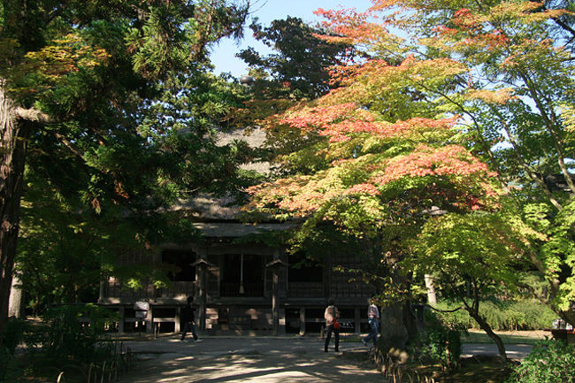 1732年、仙台藩主伊達吉村公の武運長久を願って再建されたと言われている、常行堂です。