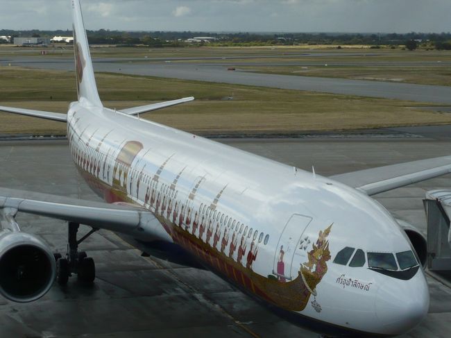 タイ国際航空998便<br />PER17:50 - BKK22:45<br /><br />乗り継ぎ。タイ到着が20分遅れてかなり焦りましたが、なんとか大丈夫でした。<br />それよりも！！、帰国後に起こった反政府市民団体によってバンコク空港が封鎖された事件。<br />あと2日ズレていたらと思うと・・・。怖い、怖い。<br /><br /><br />2008/11/24 Mon.<br />タイ国際航空644便<br />BKK0:05 - NGO7:25<br /><br />今回も無事に終わった一人旅。<br />またいつか、パースの美しい街へ行きたいですね。