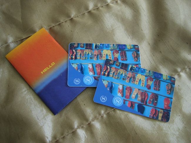 ちなみこちらはお部屋のカードキー<br /><br />リゾートっぽくていい（＾∀＾）