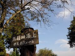 峠集落から登って来ると、岐阜と長野の県境に差し掛かる。その県境のあるところが馬籠峠である。標高は801mだが、以前はもう少し高かったそうだ。眺望はほとんど無く、傍らに正岡子規の句碑が建っていた。
「白雲や青葉若葉の三十里」正岡子規