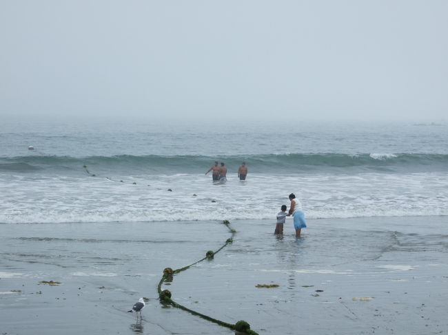 霧のSanta Monica Beach
