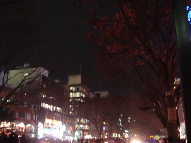 点灯は17:30<br /><br />点灯１分前はこんなかんじ。<br />けやきの木に枯れた葉。<br />それが･･･<br />