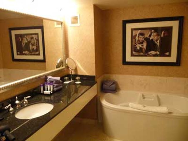 バスルームです。綺麗。反対側にシャワーブースあり。<br />