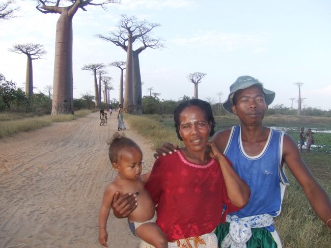 baobab avenewで会った親子<br />赤ちゃん、可愛かった〜＾＾♪