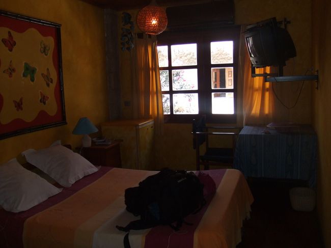 延泊を余儀なくされてもただじゃ起きません！<br />マダガスカル航空の人と仲良くなり、レナラホテルではなくバオバブカフェに泊まりたい！！と言い張り、用意してもらう。<br />（しかも、全ごはん・交通費付き！）<br /><br />一気に１０倍くらいの値段のホテル…<br />快適でしたぁ♪