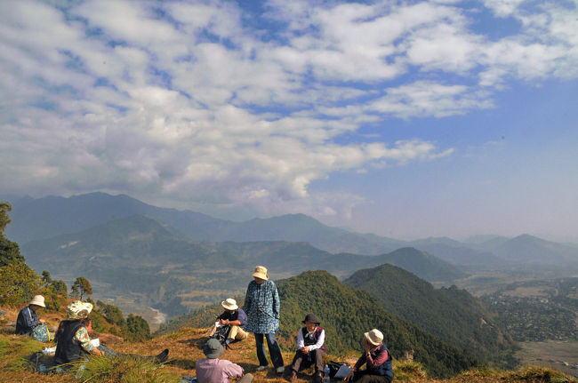食後は景色を堪能