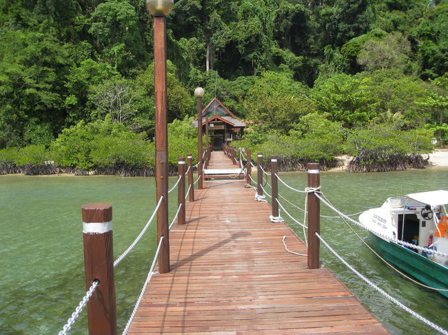 ガヤ島スノーケリングツアー参加<br />ガヤ島桟橋