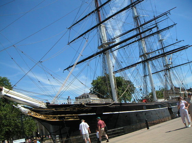 グリニッジ桟橋にあるカティ・サーク号