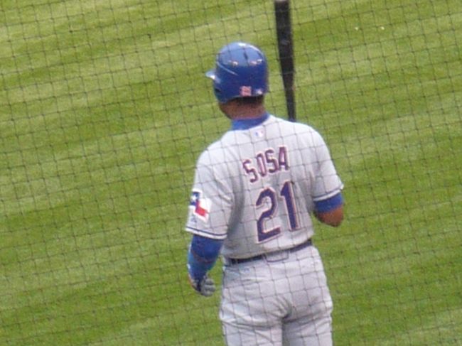 TEX#21 サミー・ソーサ選手。近頃あまり評判にはなりませんが、頑張ってます。