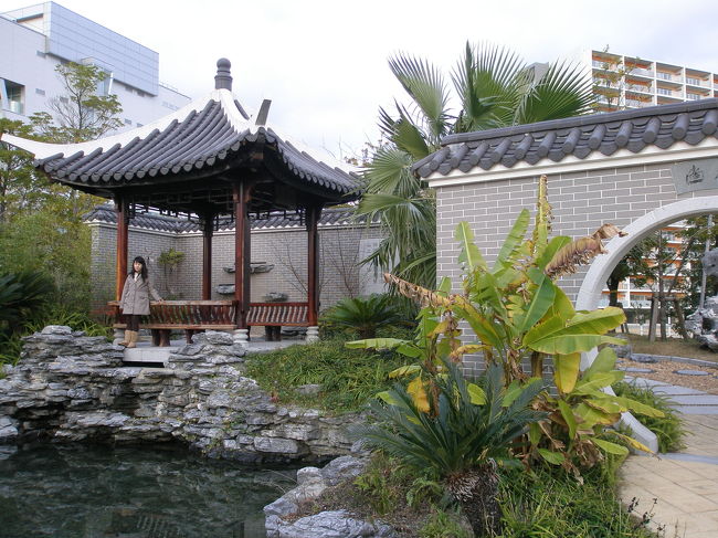 アイランドシティの中華庭園。