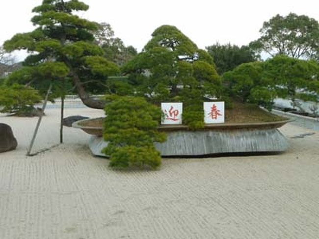 頂上にあるのは日本庭園。世界最大級の盆栽。<br />器に入ってればなんでも盆栽なんだそうです。