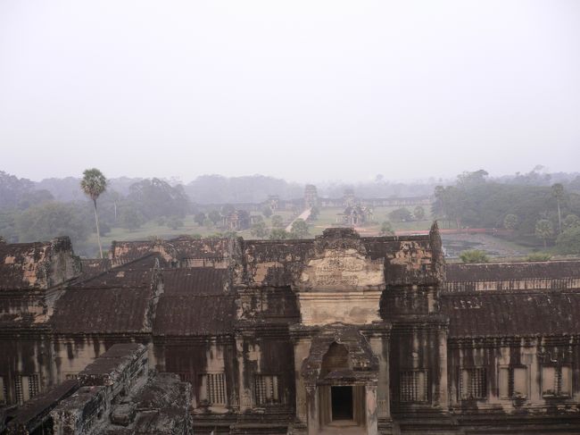 アンコールワットの頂上からの景色