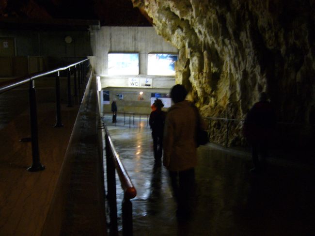 この道を下ると、帰りのトロッコに乗る駅が。<br />左に行くとトイレがあります。<br />