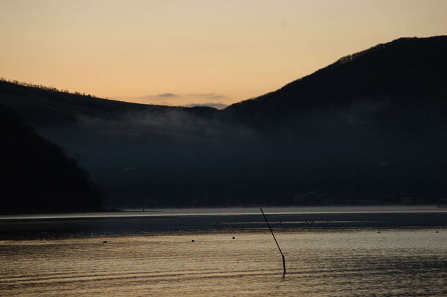 6時46分撮影。薄っすらと霞がかかってきた。