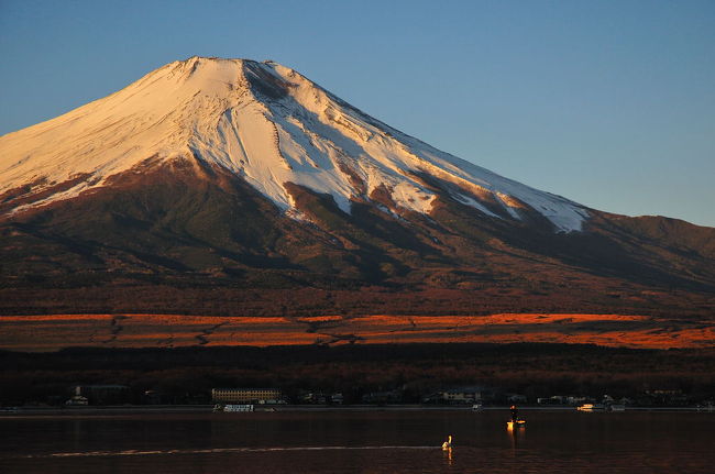 7時17分に撮影した富士山。