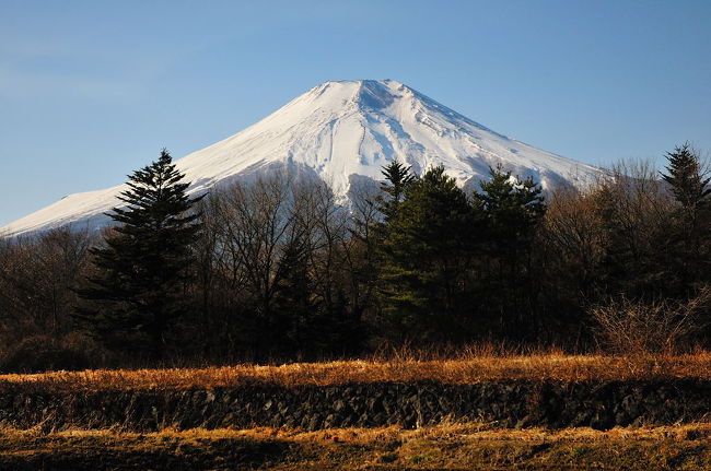 花の都公園付近から見た富士山を望遠で撮影。
