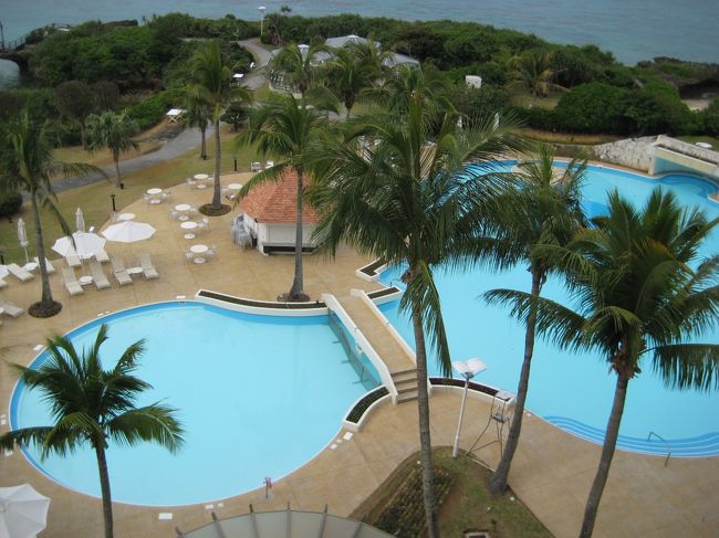 ひょうたん型のガーデンプール。<br /><br />シーズンオフ中でも温水プールとして営業してくれます。<br />時間があれば、絶対利用していたわ♪