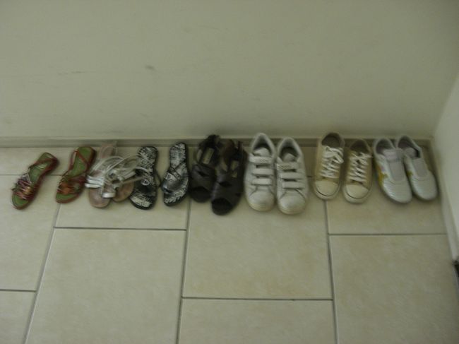 床に並べるだけってのがなんか外国っぽい。