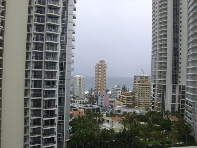 海が見え（天気が悪くいまいちですが…）