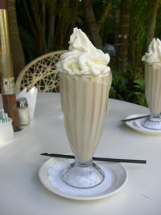 その後土ボタルのいるワイナリーに向かったのですが<br />道に迷ってうろうろしている間に閉まってしまい、あきらめてお茶をしました。<br />こちらでアイスコーヒーを頼むとこれが出てきます。<br />手のひらより大きいサイズで生クリームもたっぷり。