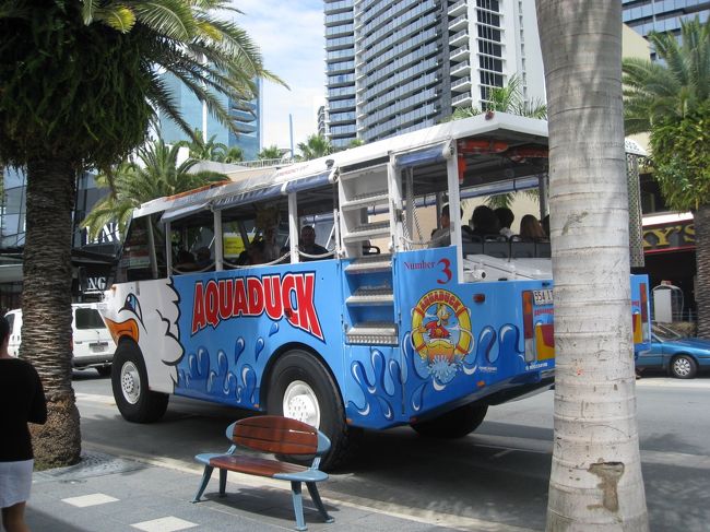 5日目は午前中に水陸両用バスに乗って観光です。