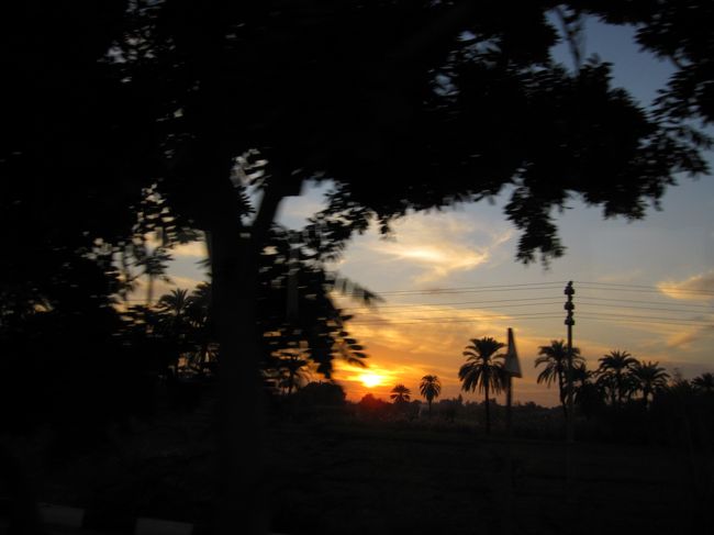 夕暮れの空の色。<br />