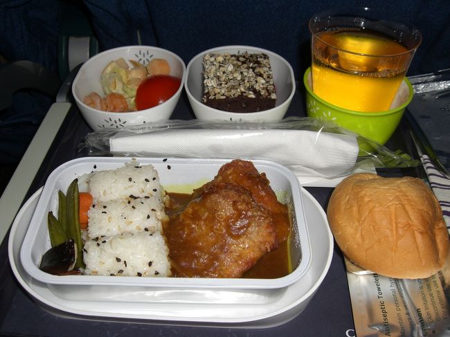 旅の〆は機内食。<br />味は…忘れました。<br /><br />帰ってきてもすぐに戻りたくなるのが台湾です。<br />今は台北ばっかりだけど台中、台南もいずれはいきたいです。