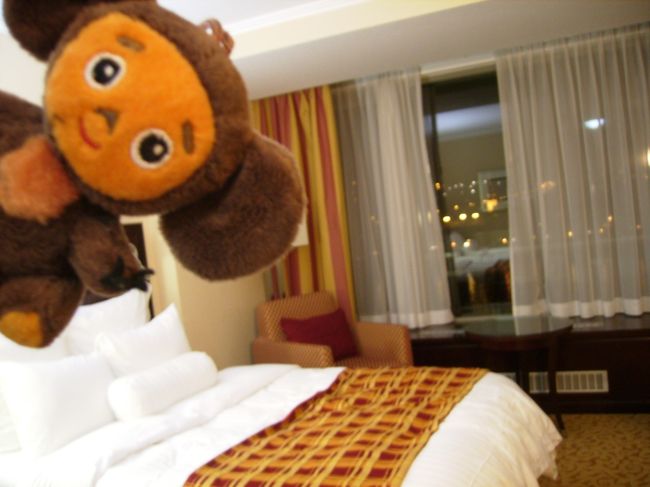 ウィーンからのバス、ブダペストNepligetバスターミナルに夜10時頃到着。<br /><br />ここから地下鉄で、本日のお宿マリオットの最寄駅まではあと一息だ。<br />電車内は、申し訳程度の灯りのみで異様に暗い。他の乗客が皆危険人物に見える。<br />Deak Ferenc ter駅で乗り換え。が、ここの改札でうっかり刻印を忘れた私は運悪くジャイアンみたいな検札員に捕まり、罰金6,000Ft（フォリント）の洗礼を受ける。<br />真っ暗な地下鉄構内、怖くて素直に払っちゃったけどあれってボラれたんじゃなかろうか･･･後で調べたら6,000Ftという金額は規定で決まっているみたい。<br />その後の滞在中、検札員に切符をチェックされることすら一度としてなかった。運がいいのか悪いのか。<br />で、マリオットの広々としたツインルームを独り占め！正月くらいは贅沢しようと奮発したのだ。<br />大きな窓からは対岸の王宮が見える。<br />