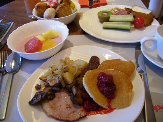 翌朝の朝食バイキングは凄かった。品数が多い上に美味しい。この豪華さは上海のホリデーイン以来だった。昼食代を浮かすためにも盛大に平らげた。<br /><br />調子に乗って食べ過ぎたので、しばしホテルの部屋でゴロゴロして胃を援護する。丑年の正月としては正しい過ごし方である。<br />