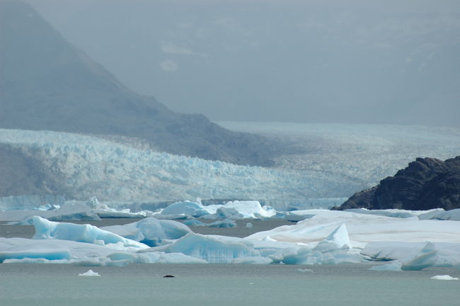 ウプサラ氷河はこの奥、なんと１４キロも先です。