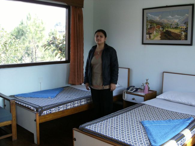 　<br />　案内されたホテル（ゲストハウス）の部屋は、奇麗でベッドルームからアンナプルナの山並みを見渡すことができる最高の場所にあった。<br /><br />　