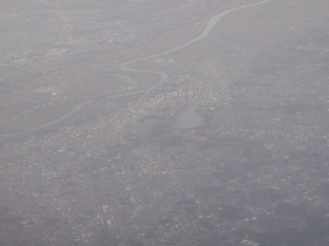 帰りの飛行機から。<br /><br />僕が住む街が良く見えました。
