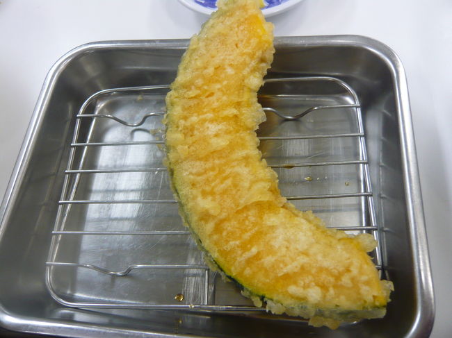 カボチャ天もけっこう大きい！