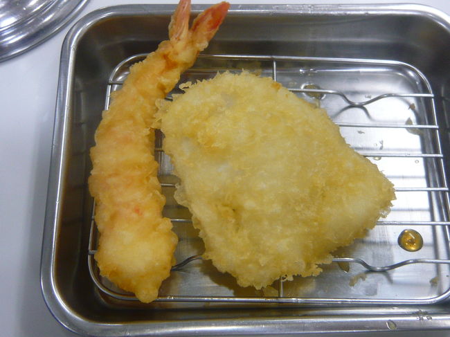 エビ天とイカ天。