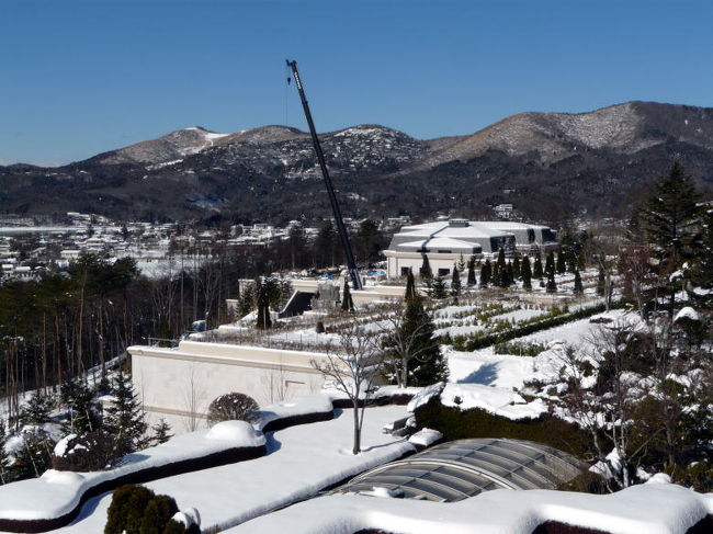 エクシブ山中湖サンクチュアリビラの工事現場